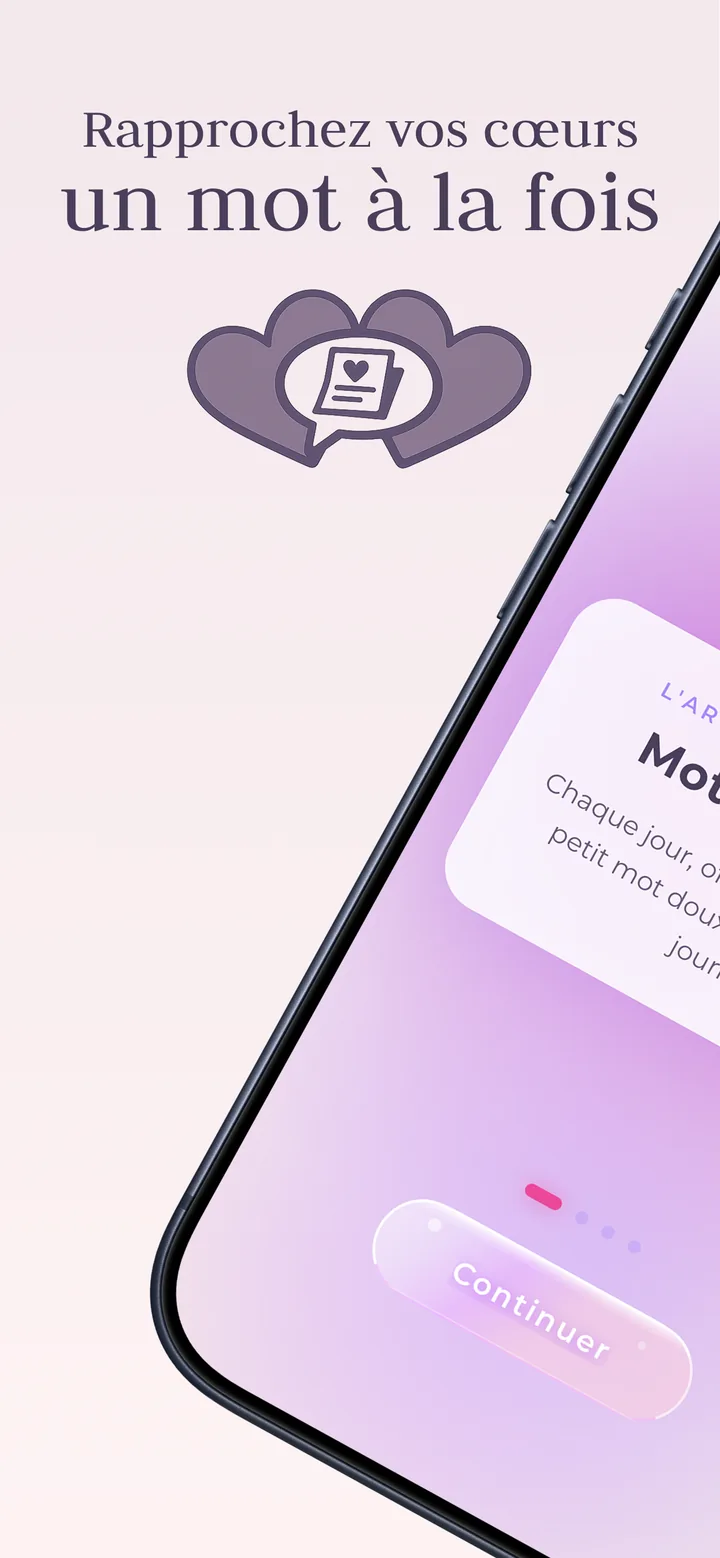 UnMotPourToi welcome screen